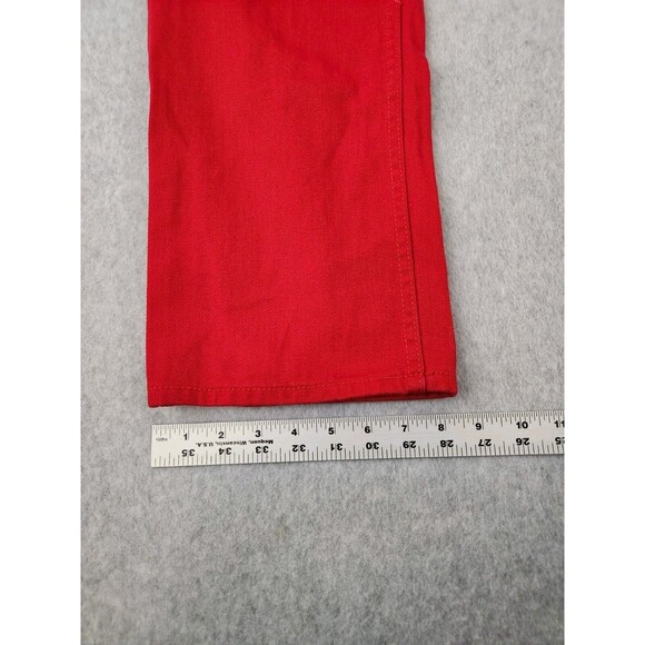 Beyond The Limit Red Denim Jeans Pants Mens 32x29 Bright Colored‎ Straight Leg - Picture 3 of 12